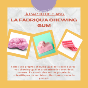 Fabriqu'à Chewing gum - anniversaire enfants Guadeloupe - Le Labo recreatif