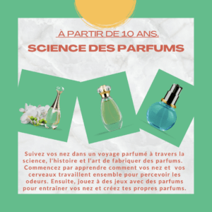 Science des parfums - anniversaire enfants Guadeloupe - Le Labo recreatif