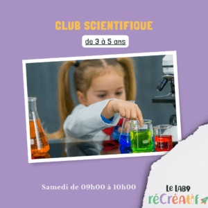 Clubs science guadeloupe enfant à 5 ans